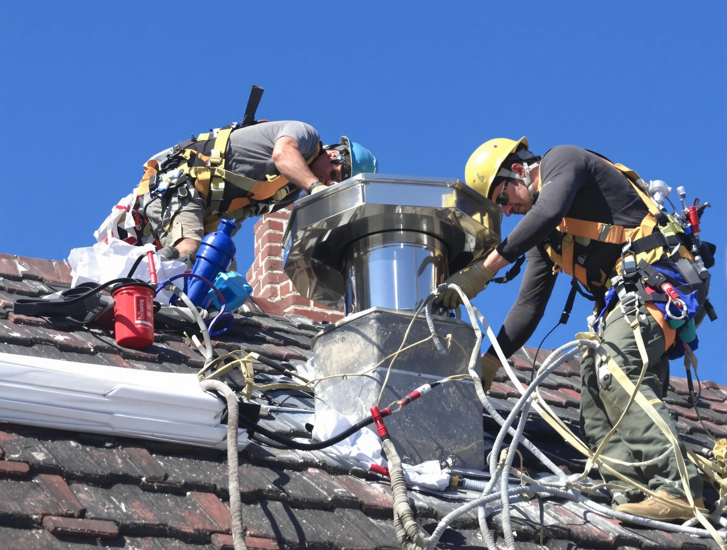 Protective chimney cap installed by Marlboro Chimney Sweep in Marlboro, NJ